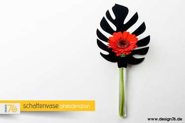Design Vase Schattenvase Philodendron - Wandvase